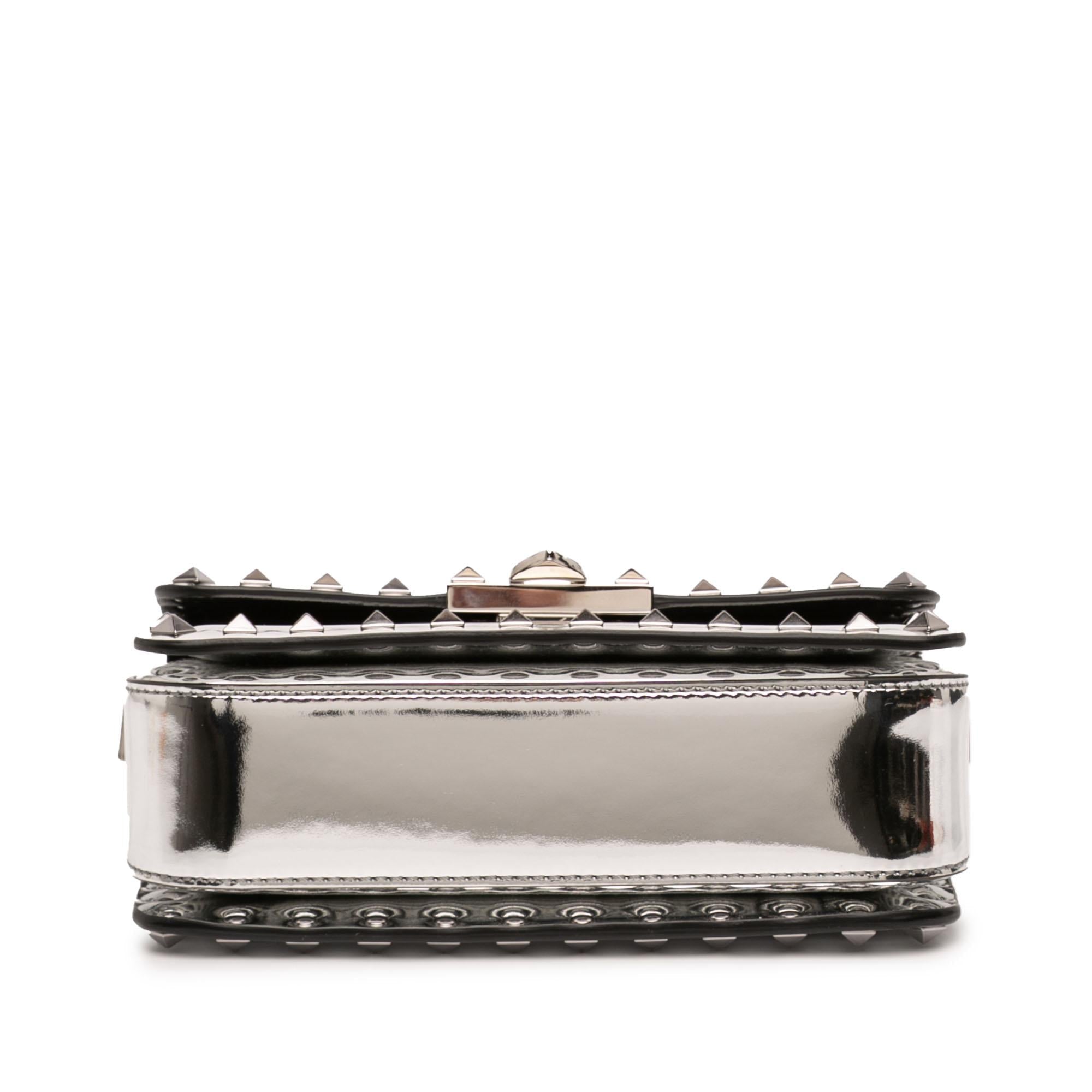 Valentino Small Mirror Calfskin Rockstud23 Shoulder Bag
