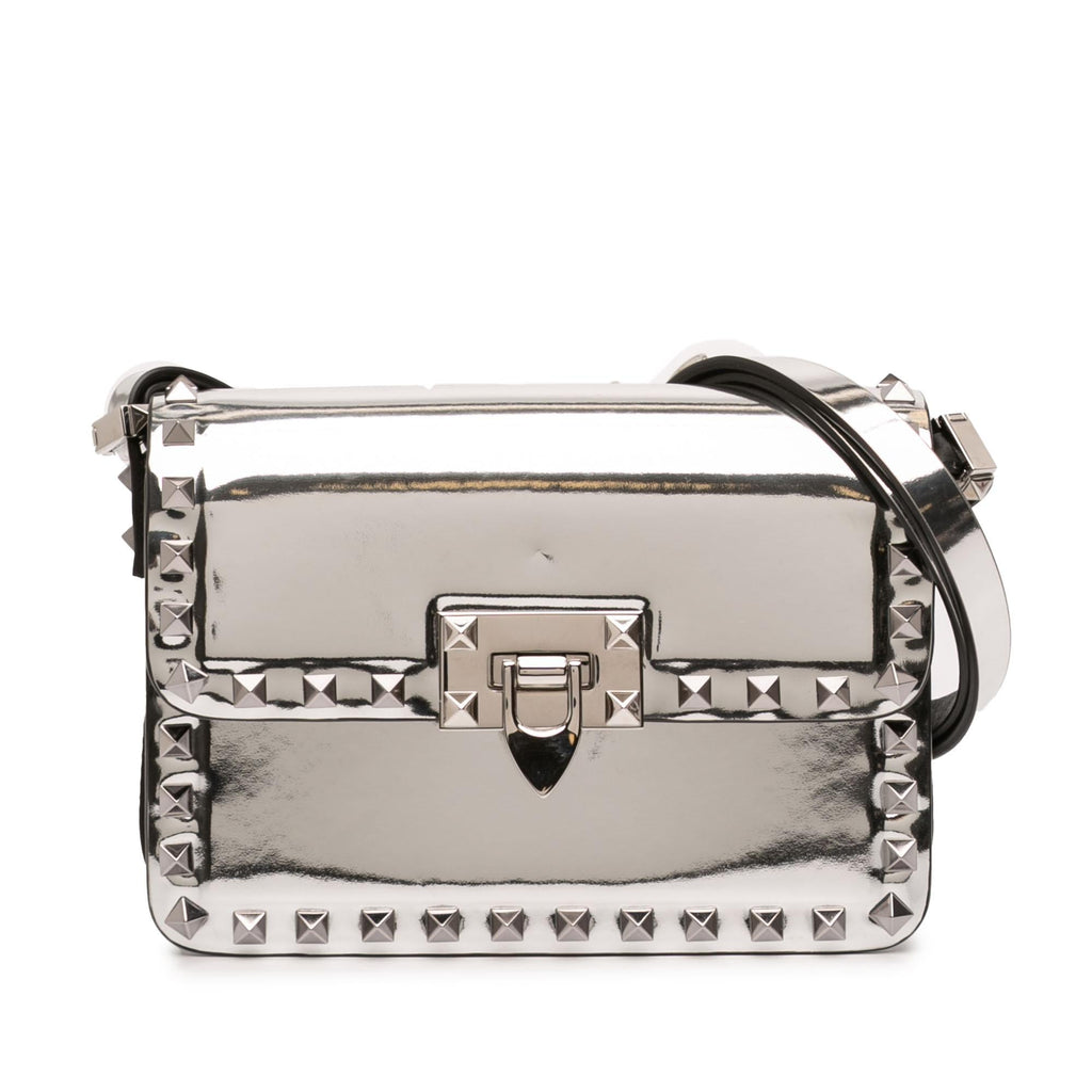 Valentino Small Mirror Calfskin Rockstud23 Shoulder Bag