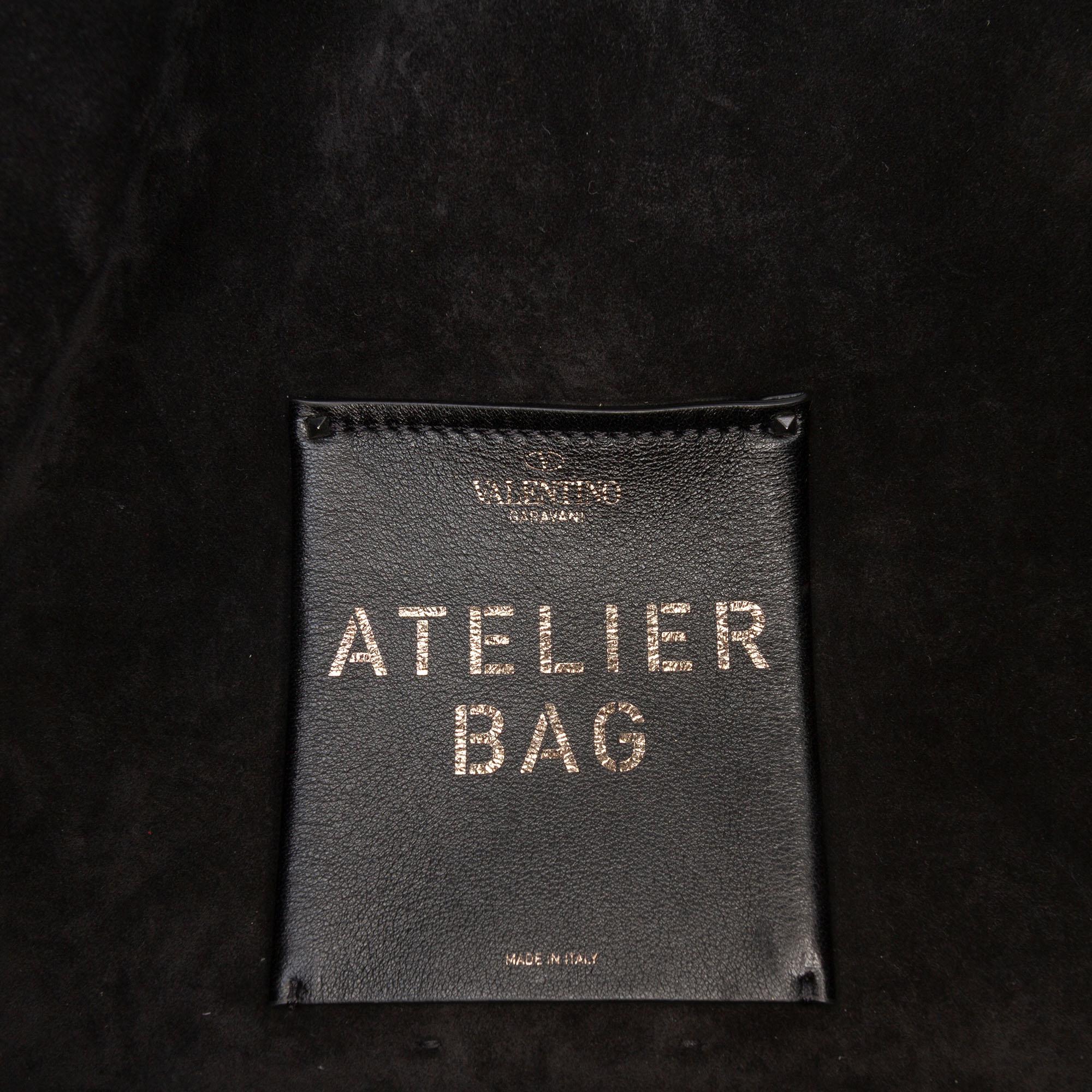 Valentino Small Nappa Atelier Bag 01 Metal Stitch Tote