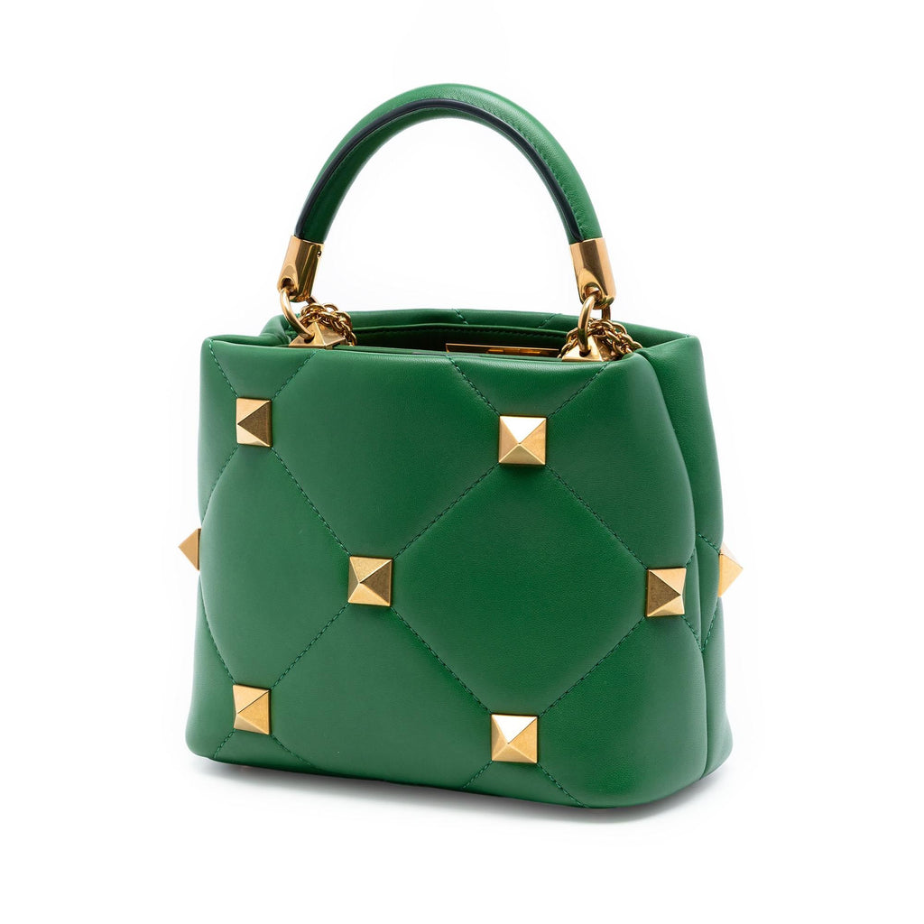 Valentino Small Nappa Roman Stud The Handle Bag