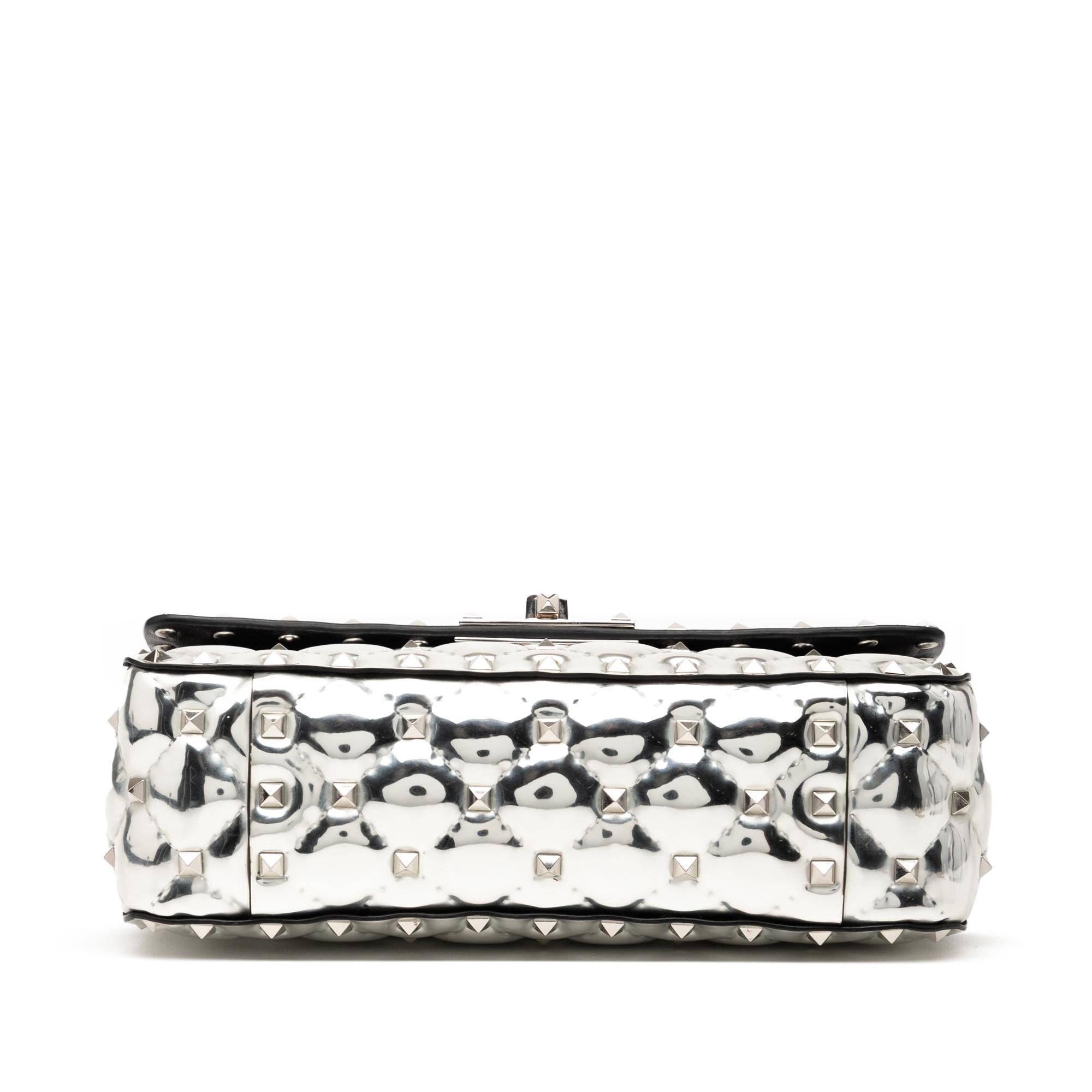 Valentino Small Patent Rockstud Spike Satchel