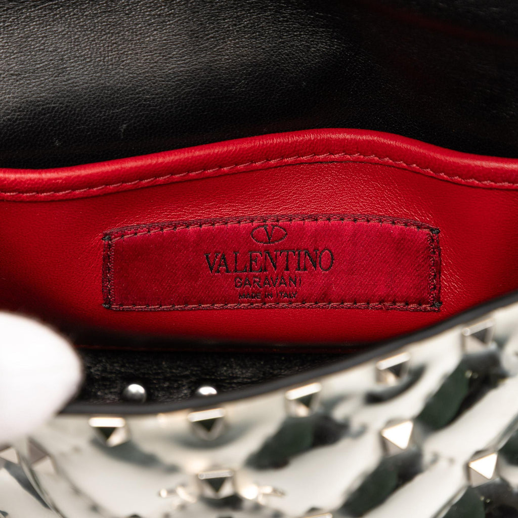 Valentino Small Patent Rockstud Spike Satchel