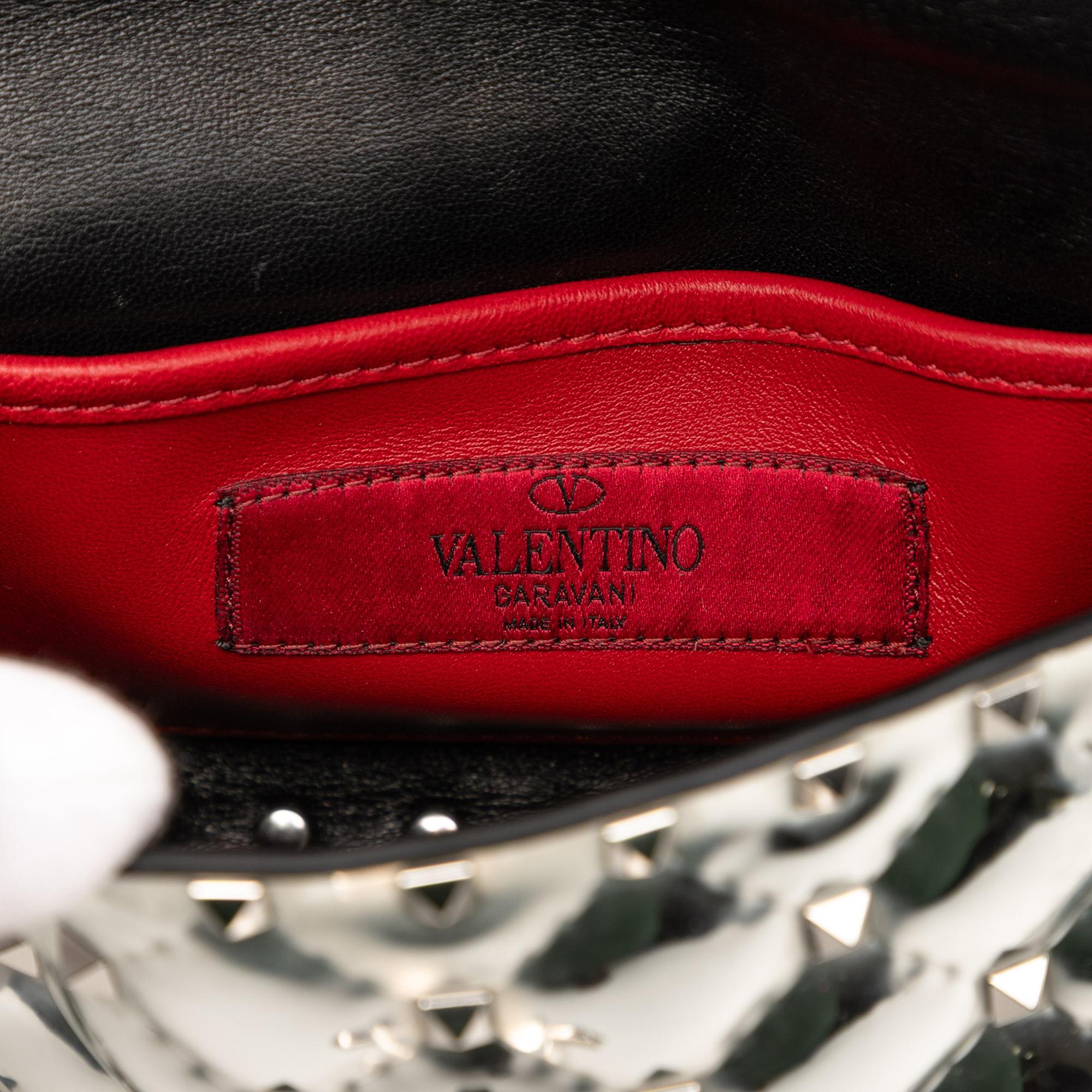 Valentino Small Patent Rockstud Spike Satchel