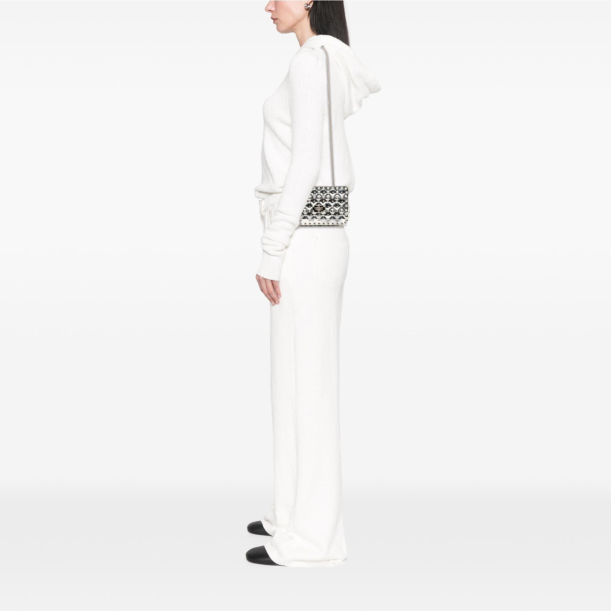 Valentino Small Patent Rockstud Spike Satchel