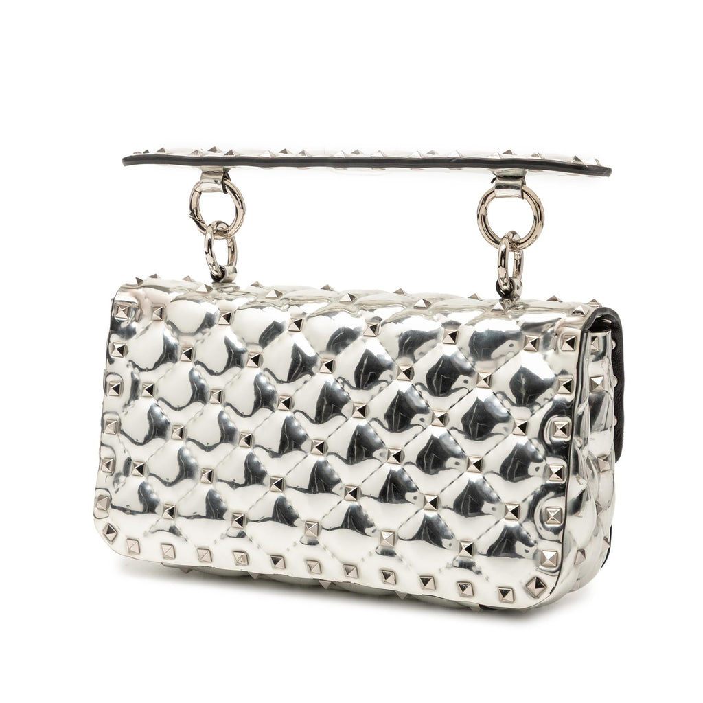 Valentino Small Patent Rockstud Spike Satchel
