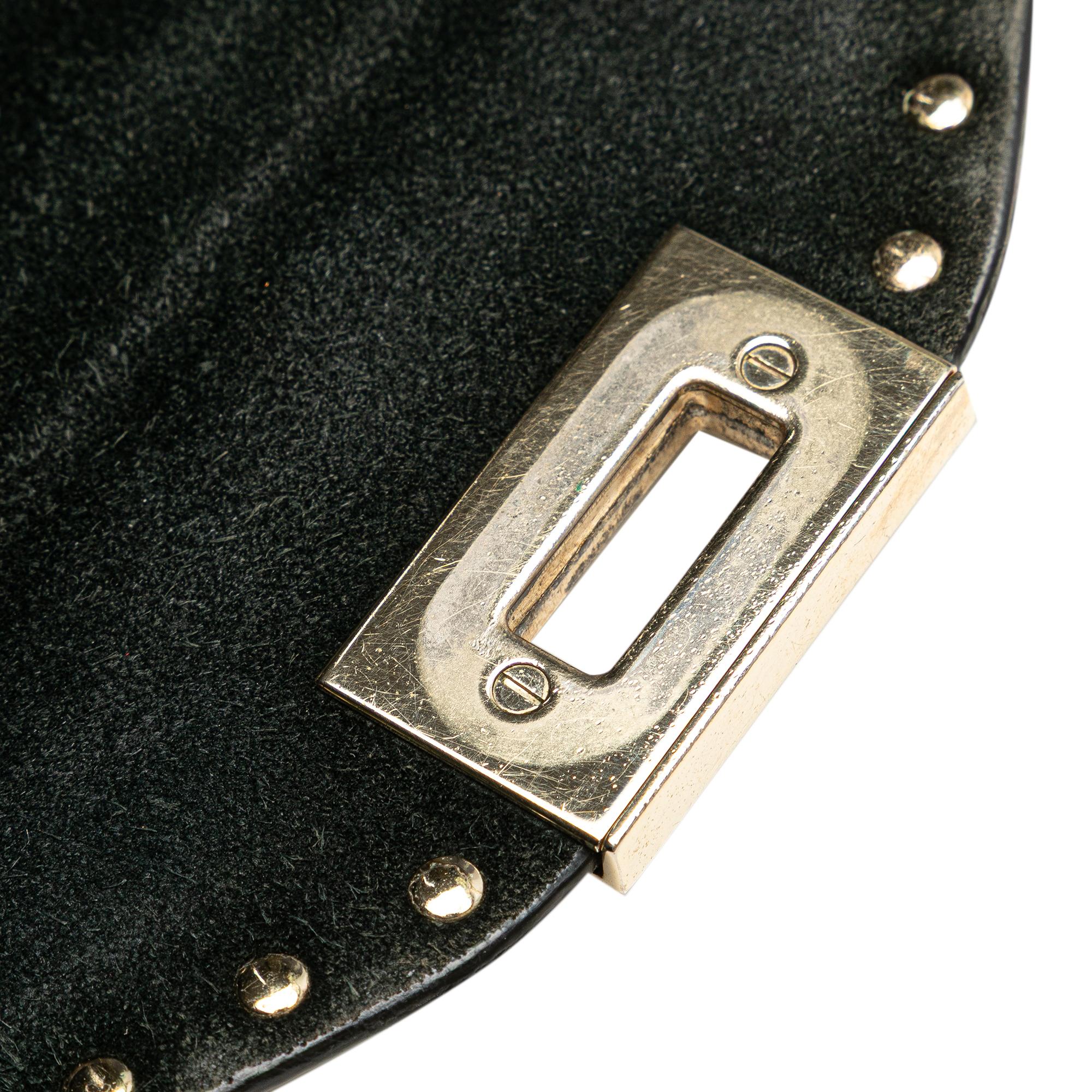Valentino Small Pebbled Calfskin Rockstud Single Handle Flap