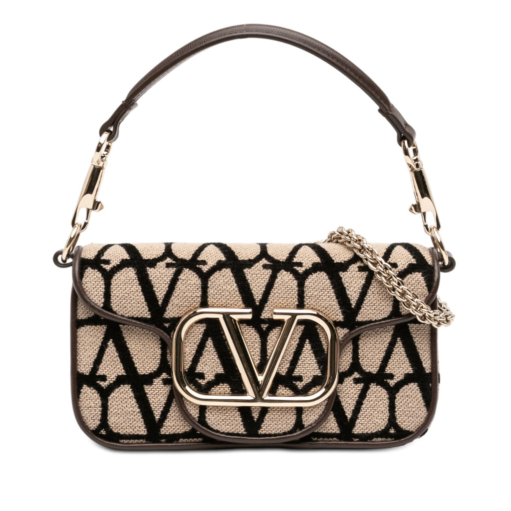 Valentino Small Toile Iconographe VLogo Loco Satchel