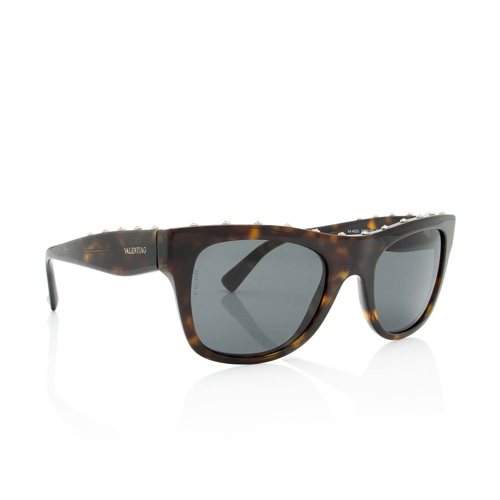 Valentino Studded Square Sunglasses