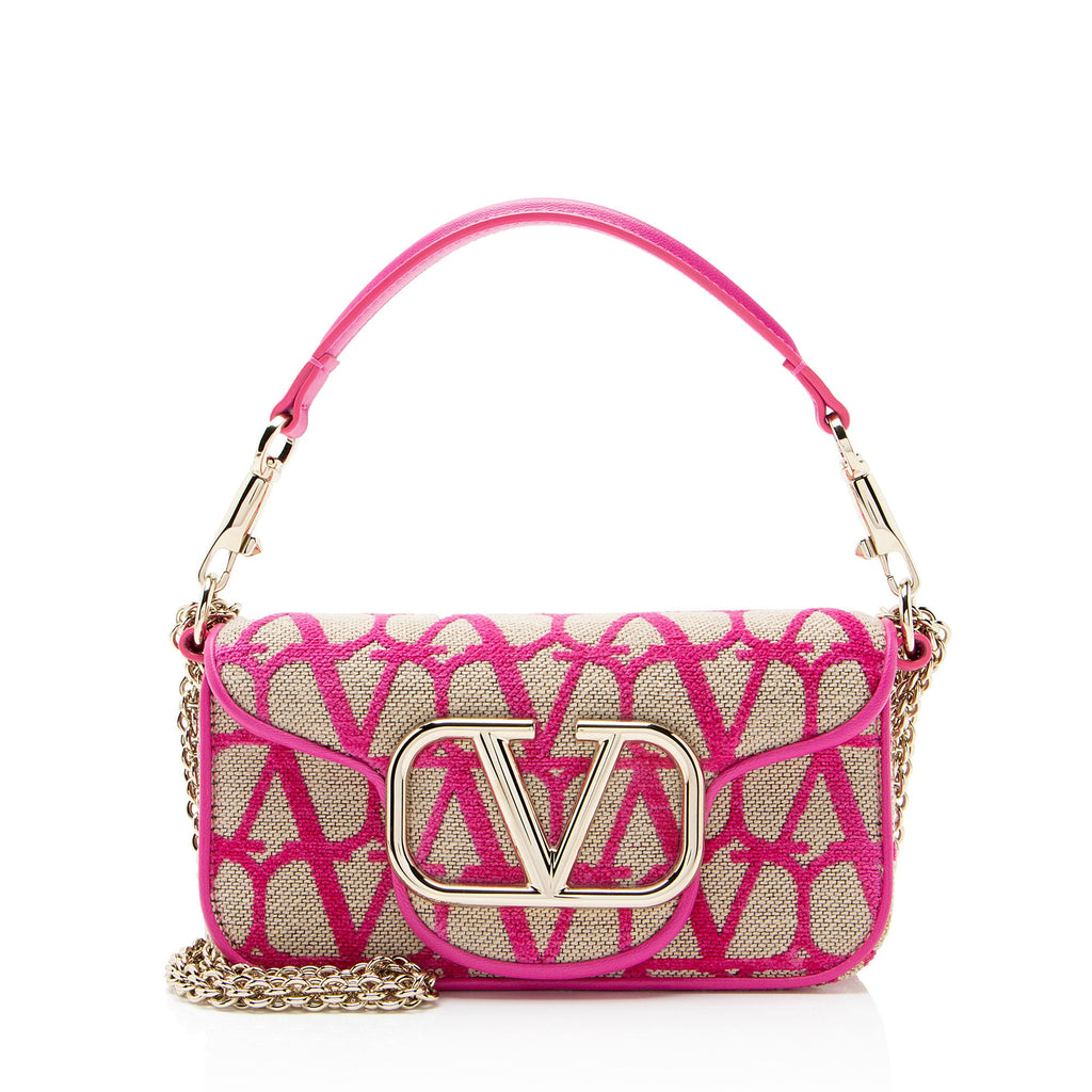 Valentino Toile Iconographe V Logo Loco Small Shoulder Bag