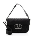 Valentino Toile Iconographe V Logo Shoulder Bag