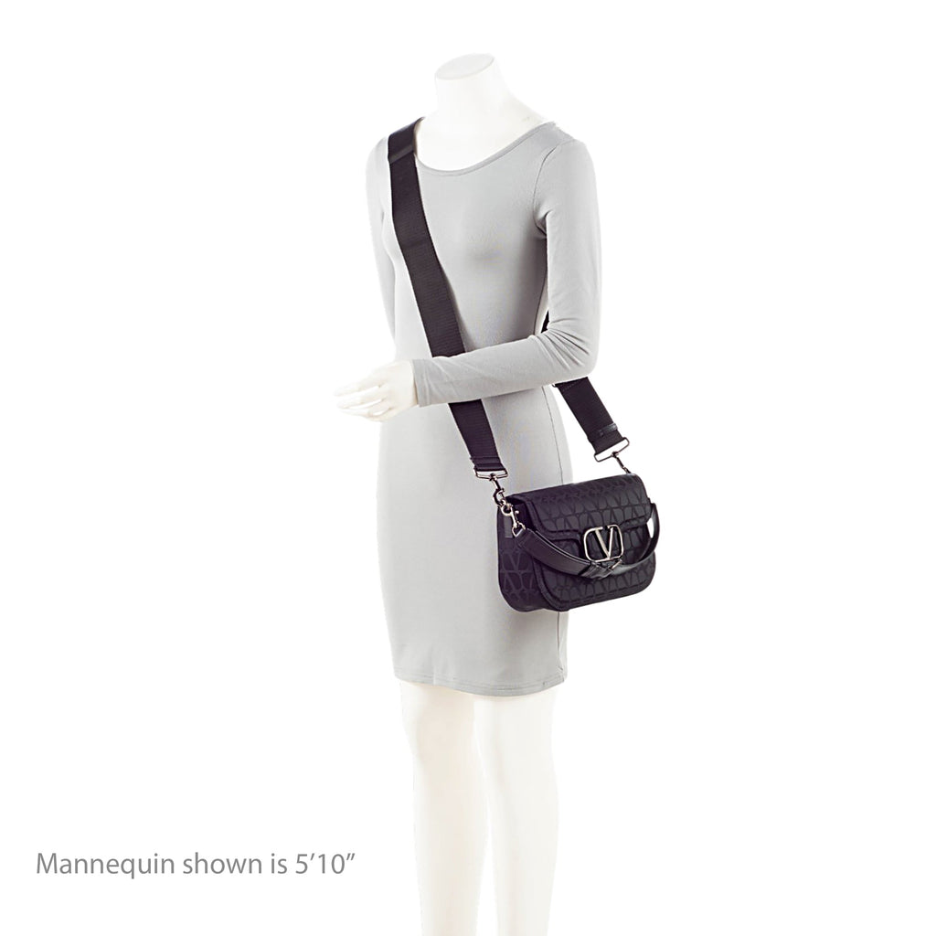 Valentino Toile Iconographe V Logo Shoulder Bag