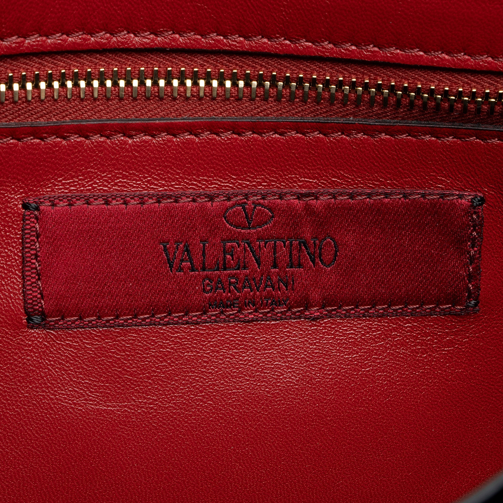 Valentino Velvet Rockstud Spike Up Shoulder Bag
