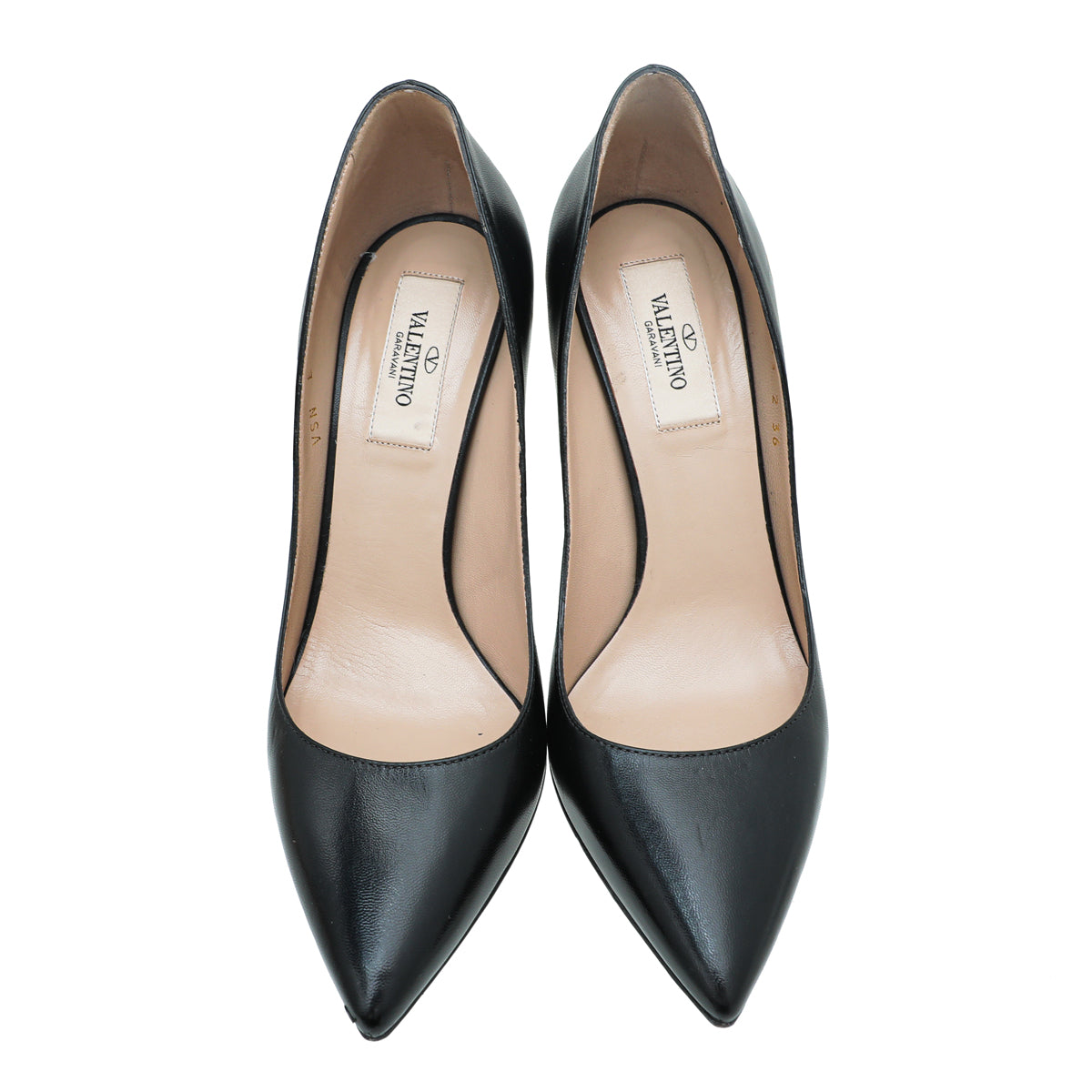 Valentino Black Rockstud Stud Wrap Strap Pump 36
