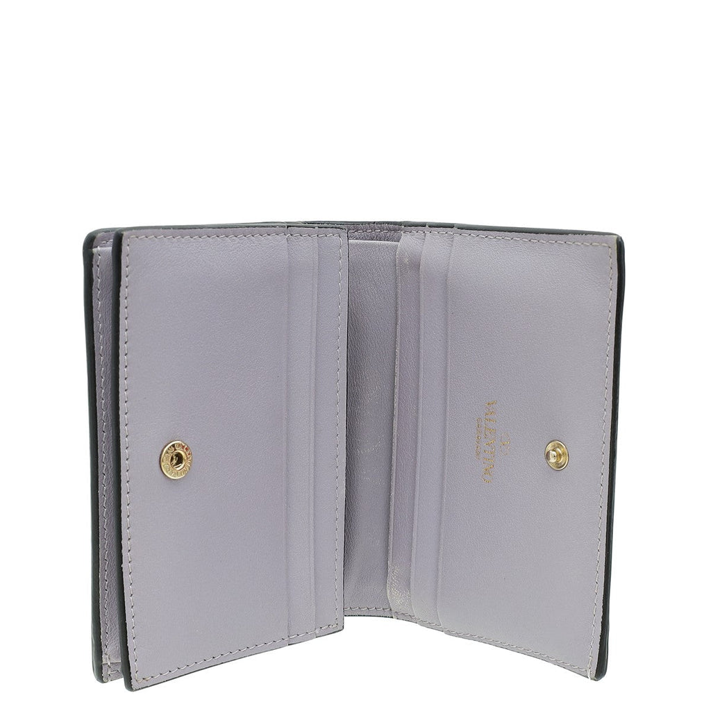 Valentino Light Lavander Small Rockstud  Wallet