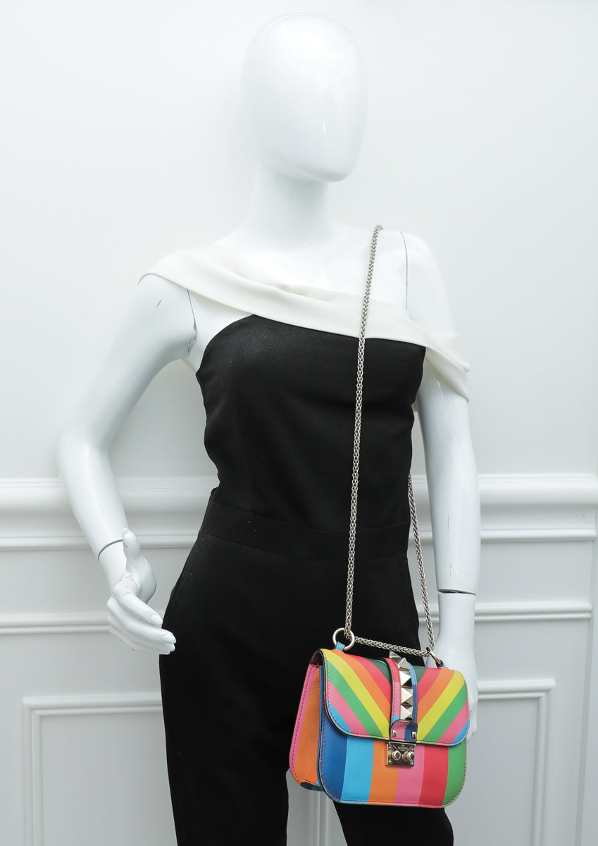 Valentino Multicolor Glam Lock Small Bag