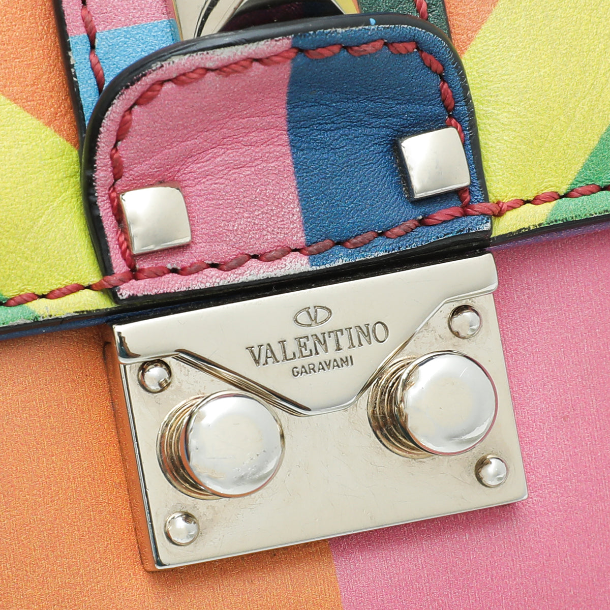 Valentino Multicolor Glam Lock Small Bag