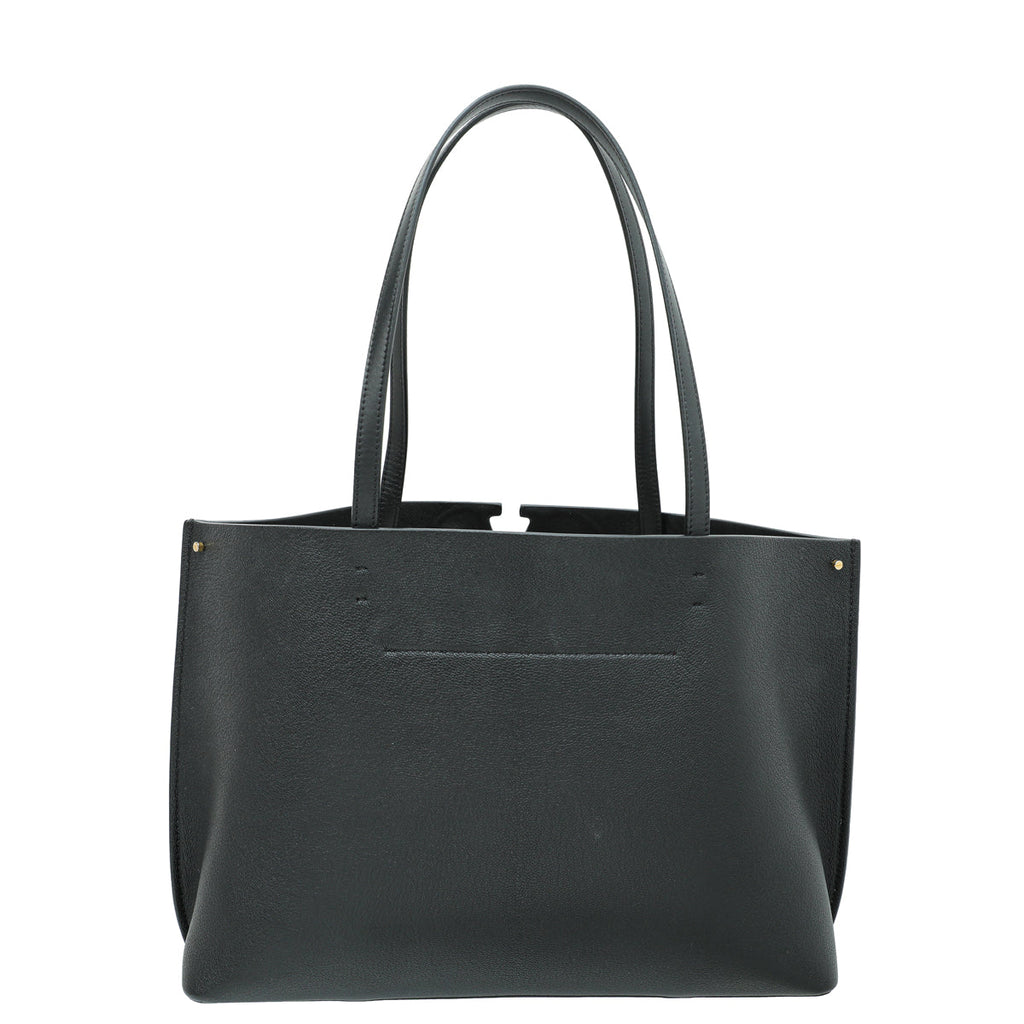 Valentino Black VLogo Fillme Tote Medium Bag