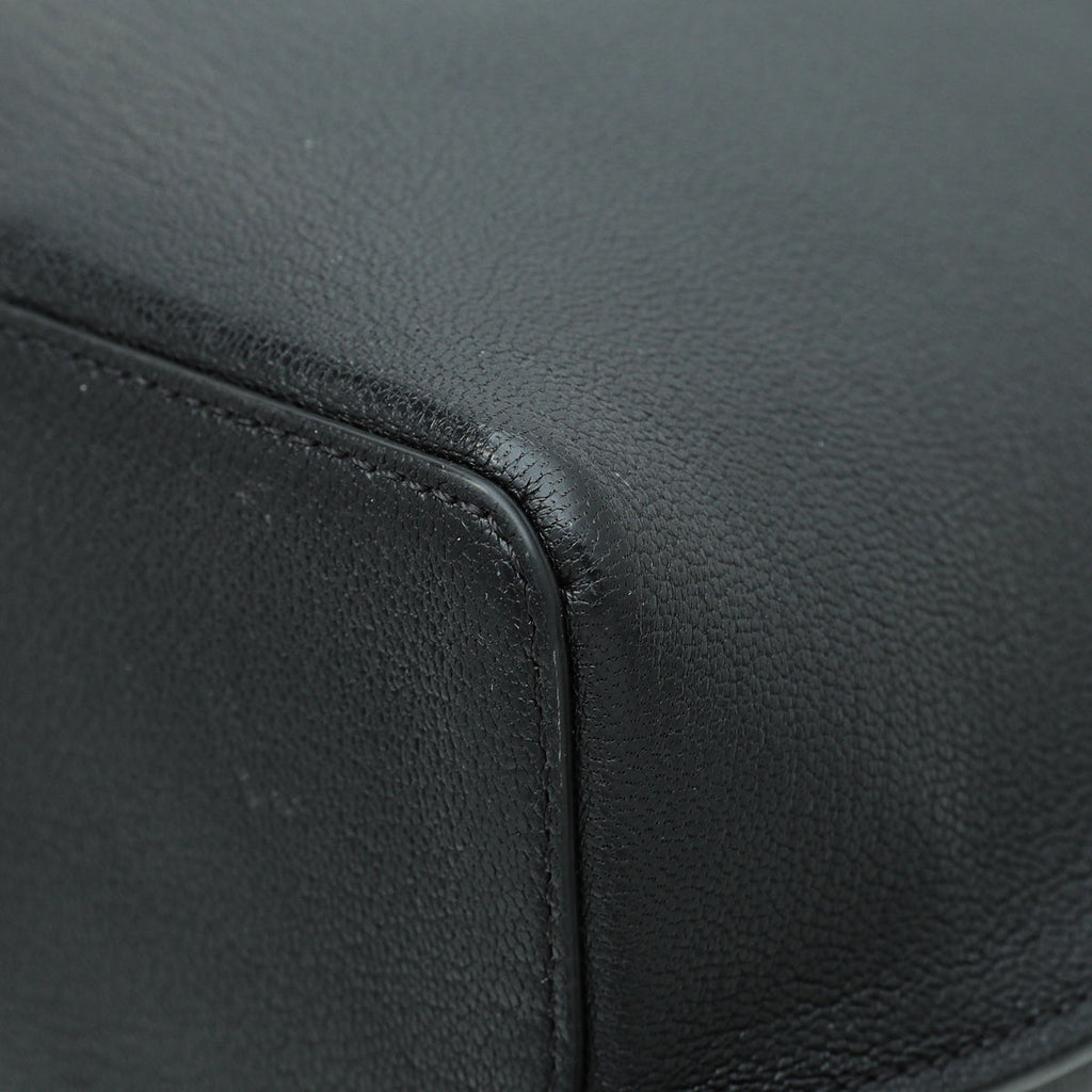 Valentino Black VLogo Fillme Tote Medium Bag