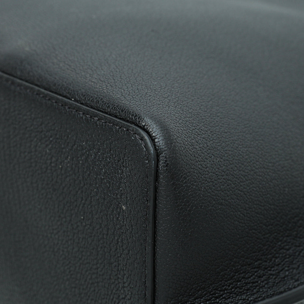 Valentino Black VLogo Fillme Tote Medium Bag
