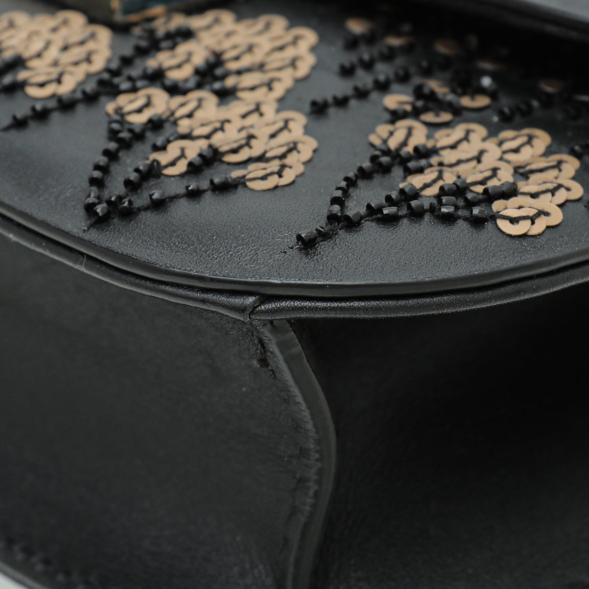 Valentino Glam Lock Sequins Embellished Small Flap Bag