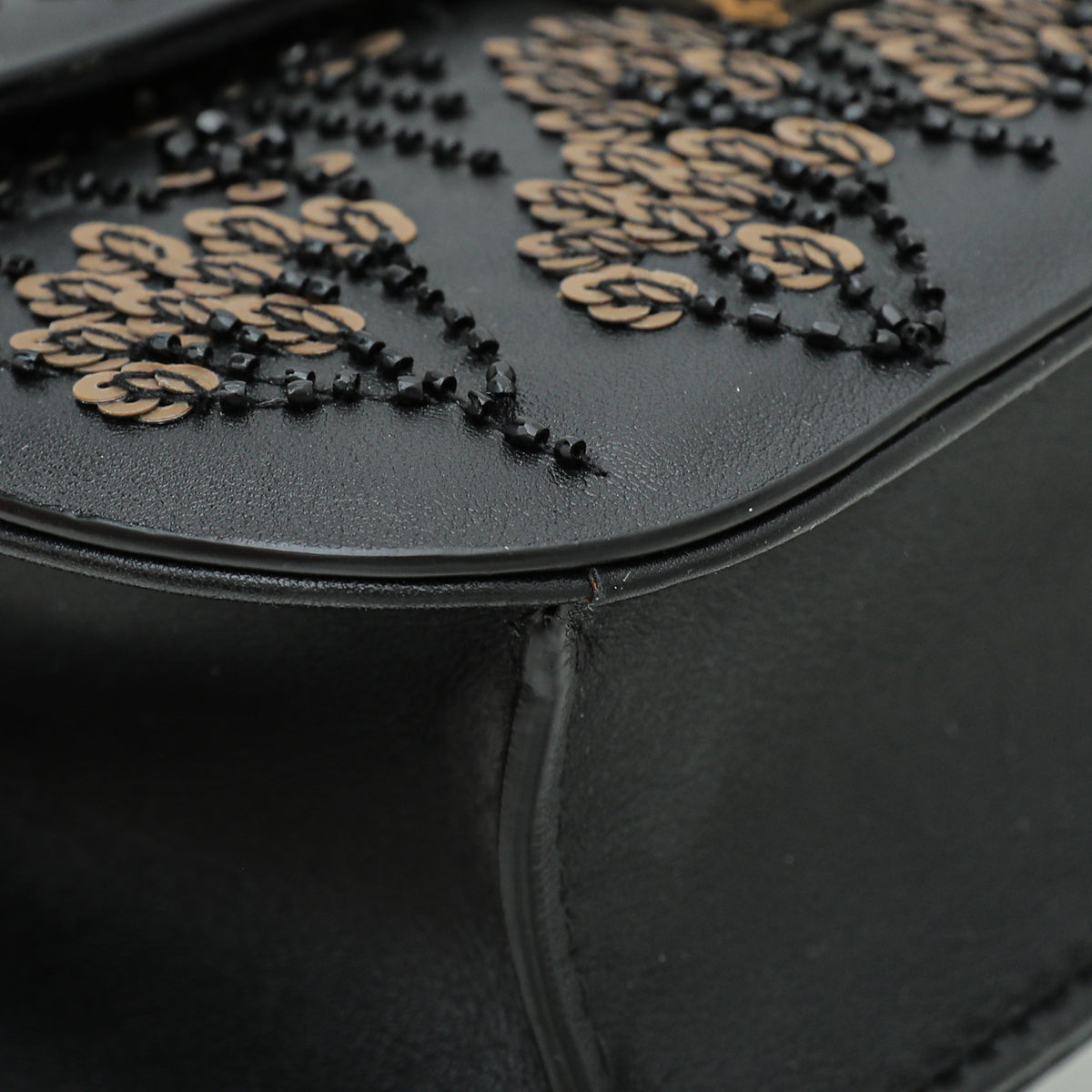 Valentino Glam Lock Sequins Embellished Small Flap Bag