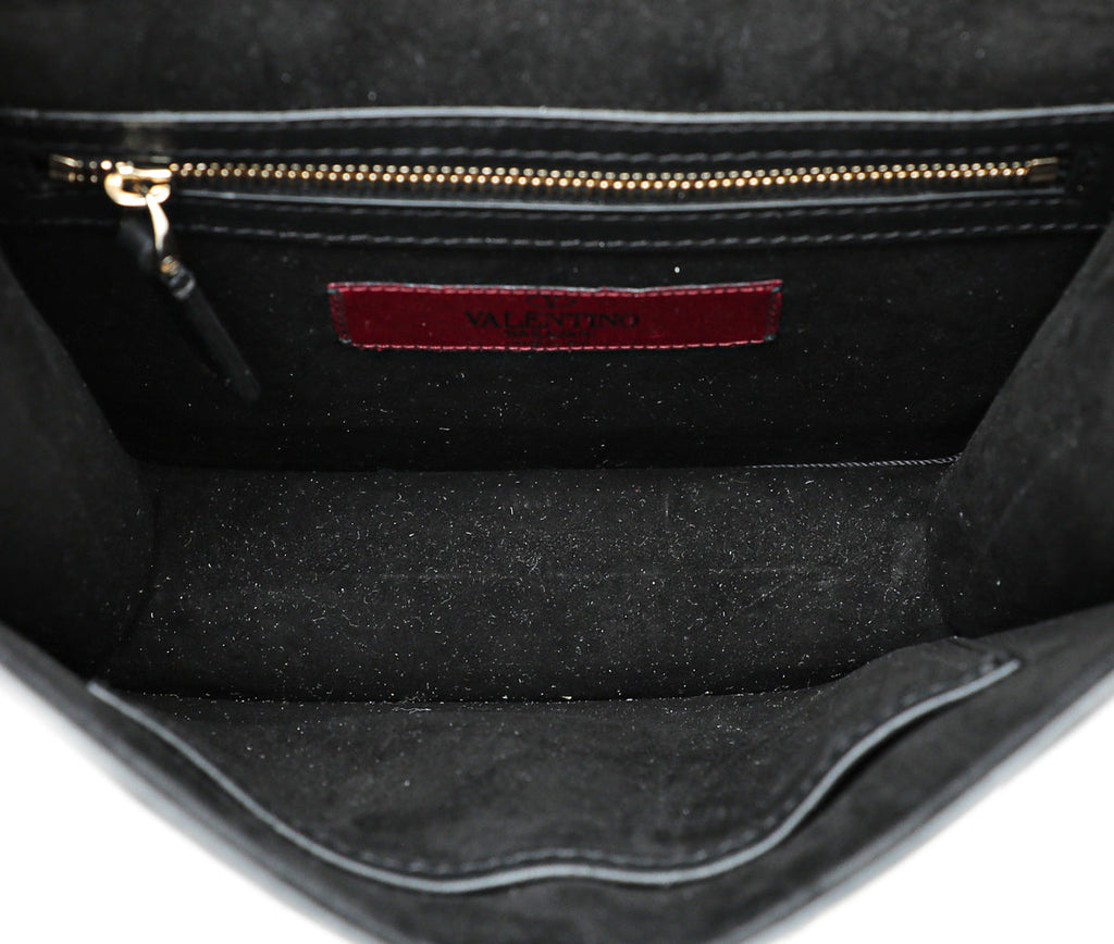 Valentino Glam Lock Sequins Embellished Small Flap Bag