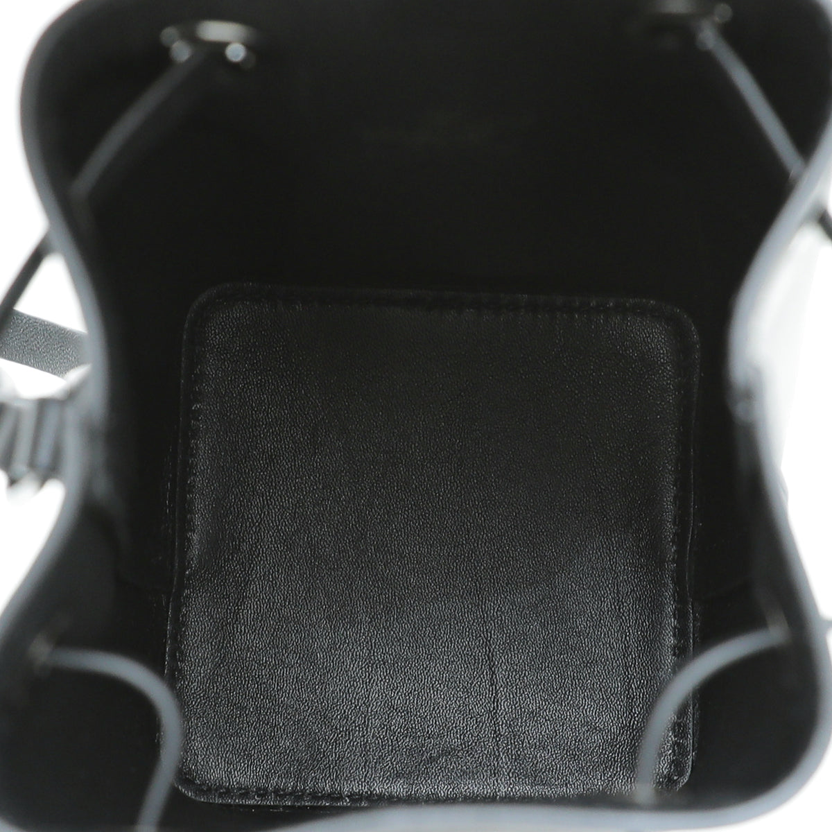 Valentino Black VLogo Wristlet Bucket Bag