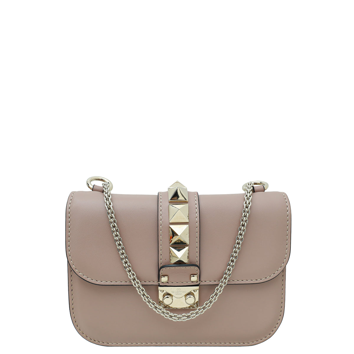 Valentino Poudre Glam Lock Rockstud Small Chain Bag