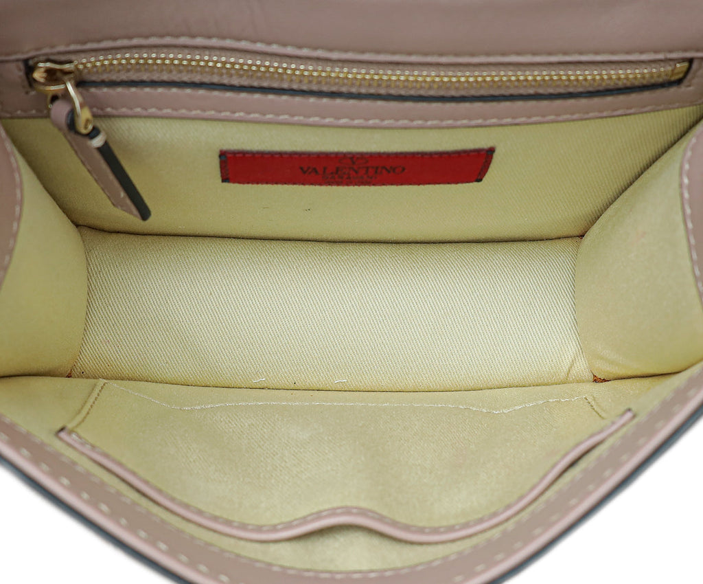 Valentino Poudre Glam Lock Rockstud Small Chain Bag