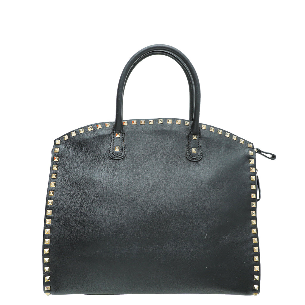 Valentino Black Valentino Rockstud Tote Bag