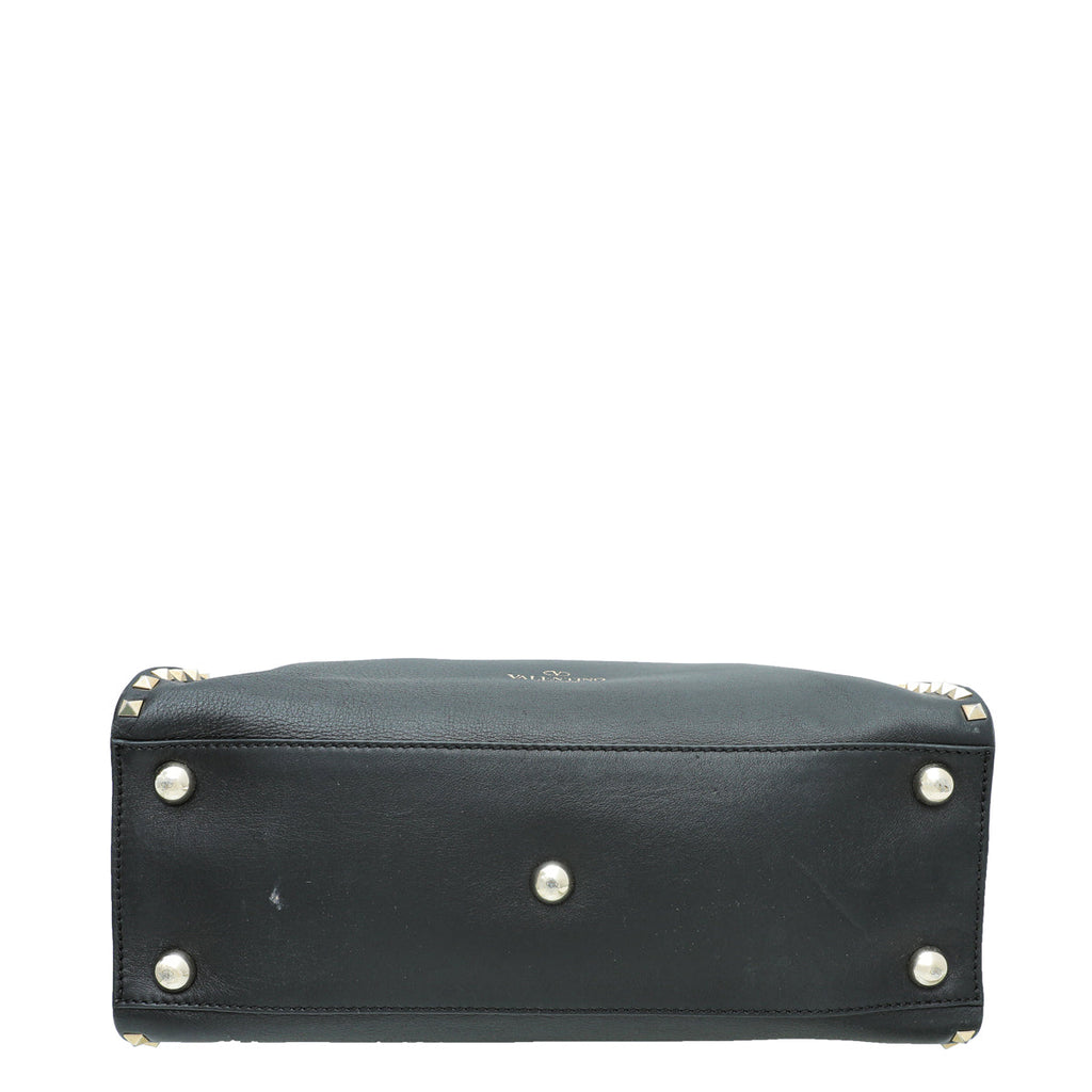 Valentino Black Valentino Rockstud Tote Bag