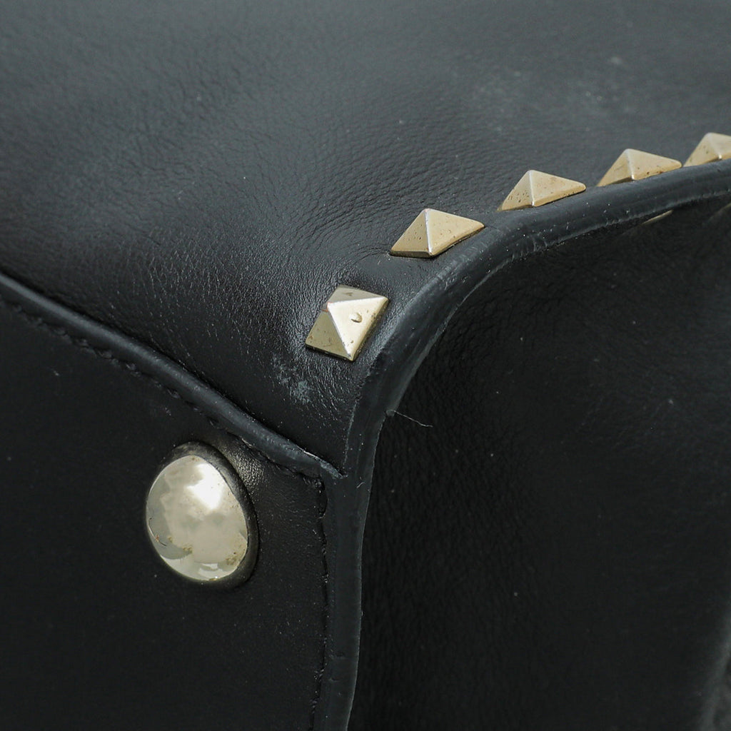 Valentino Black Valentino Rockstud Tote Bag