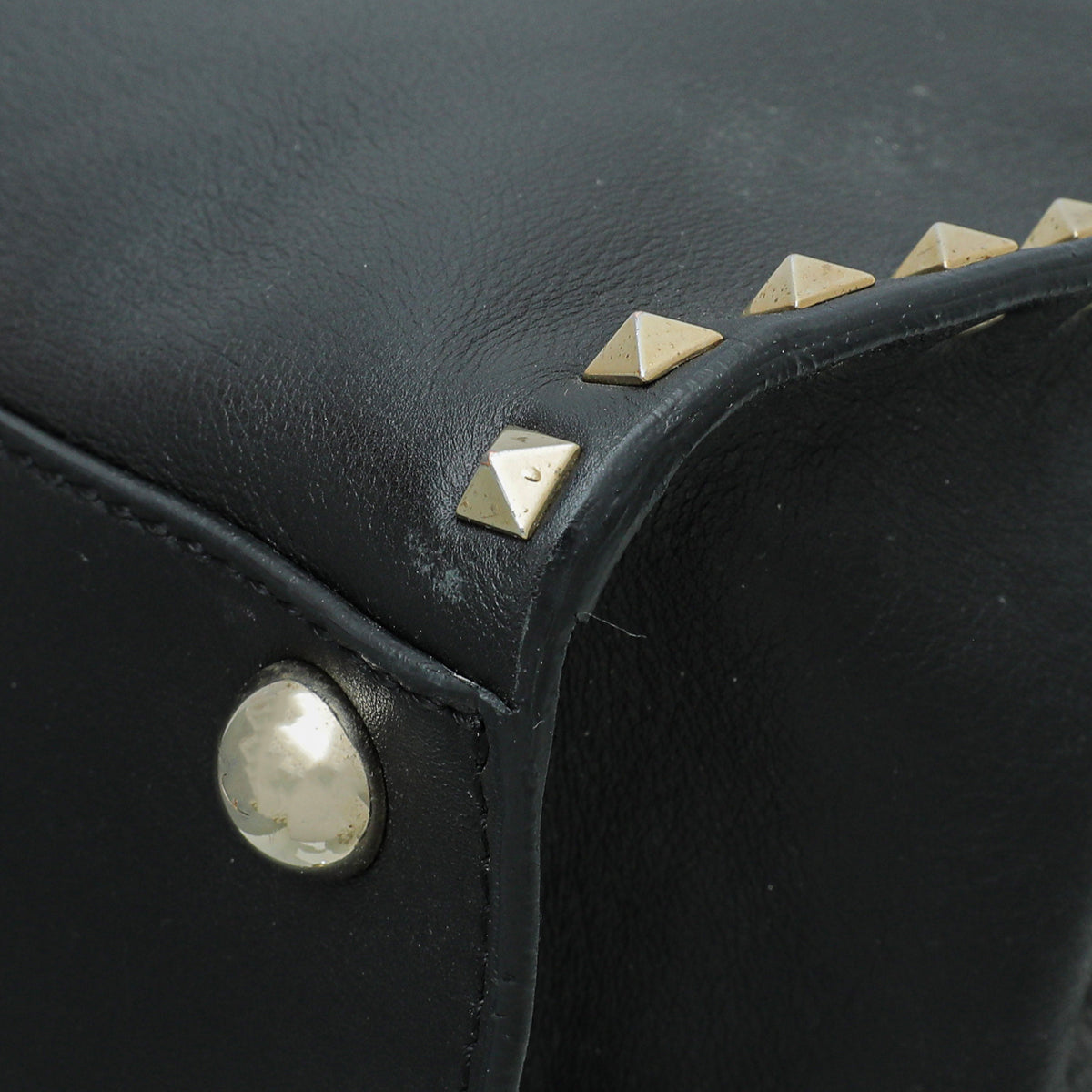 Valentino Black Valentino Rockstud Tote Bag