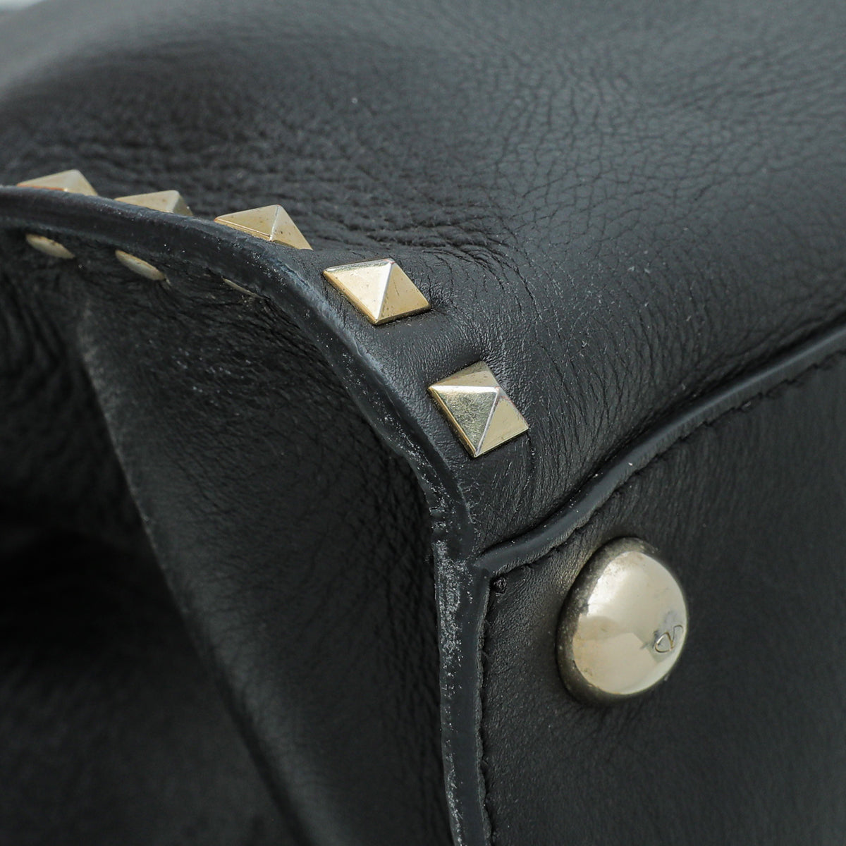 Valentino Black Valentino Rockstud Tote Bag