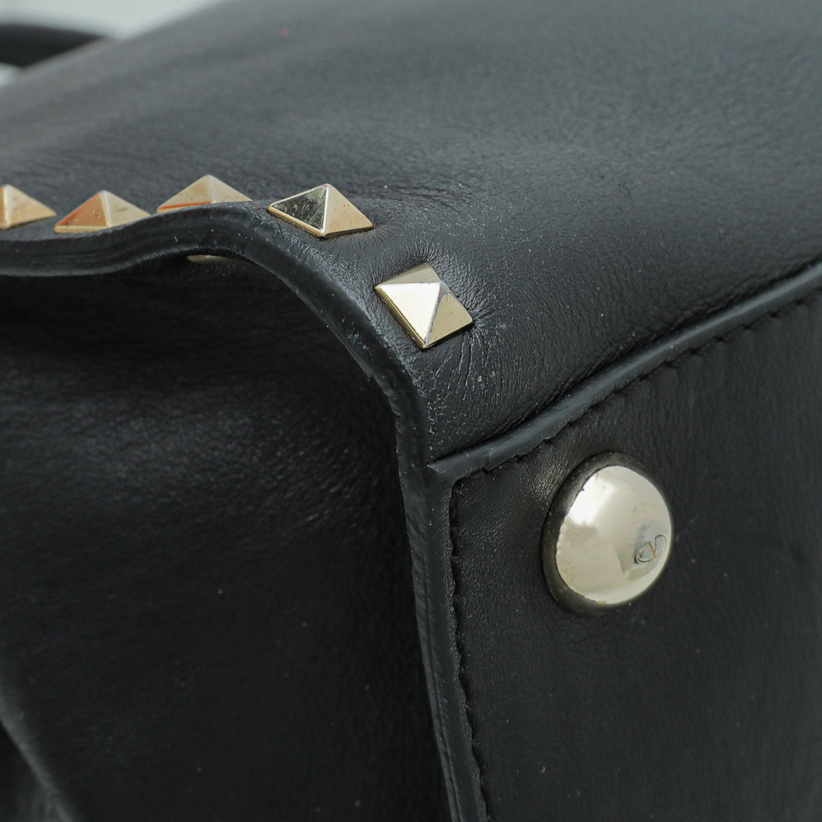 Valentino Black Valentino Rockstud Tote Bag