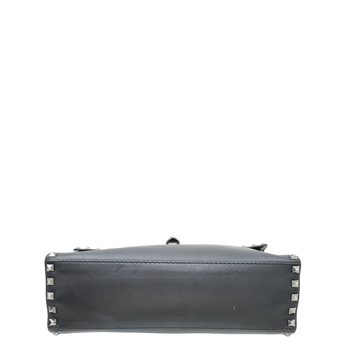 Valentino Black Noir Rockstud Top Handle Flap Bag