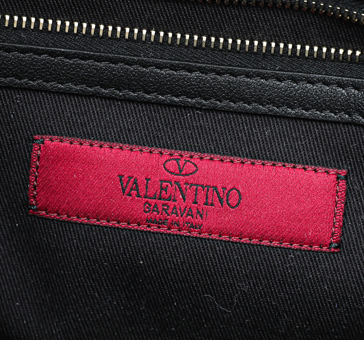 Valentino Black Glam Lock Rockstud Medium Flap Bag