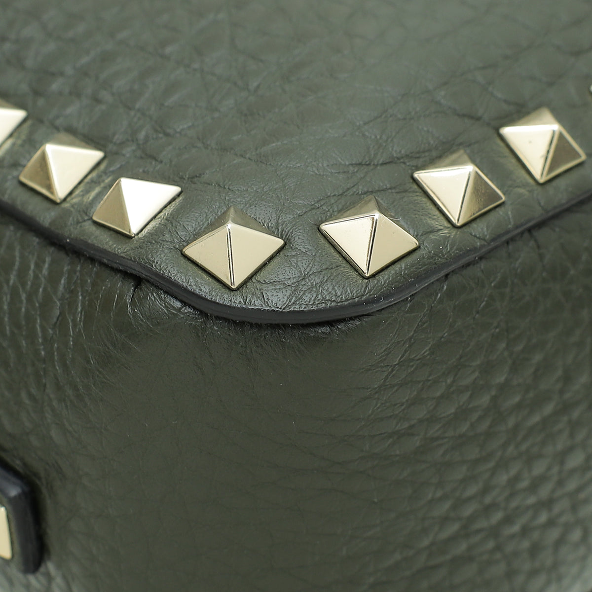 Valentino Olive Green Rockstud Small Camera Bag