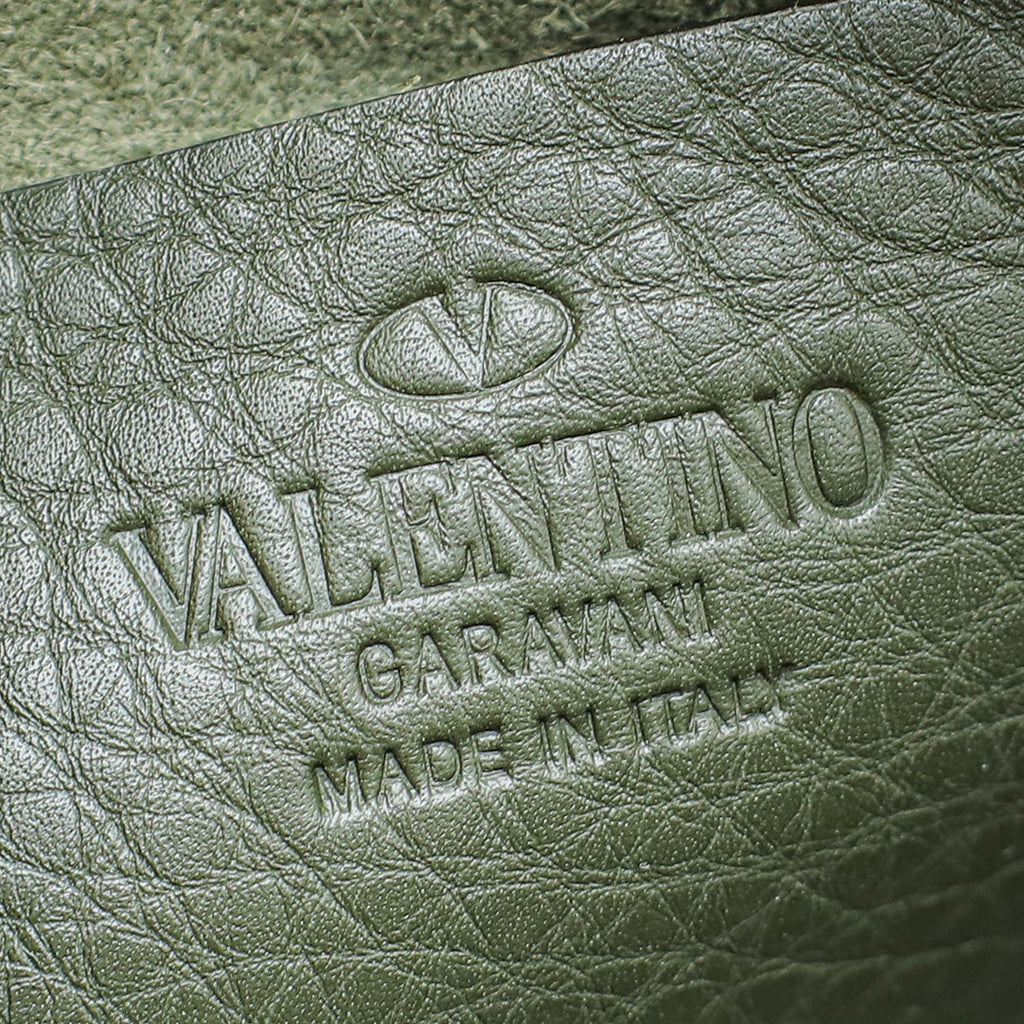 Valentino Olive Green Rockstud Small Camera Bag