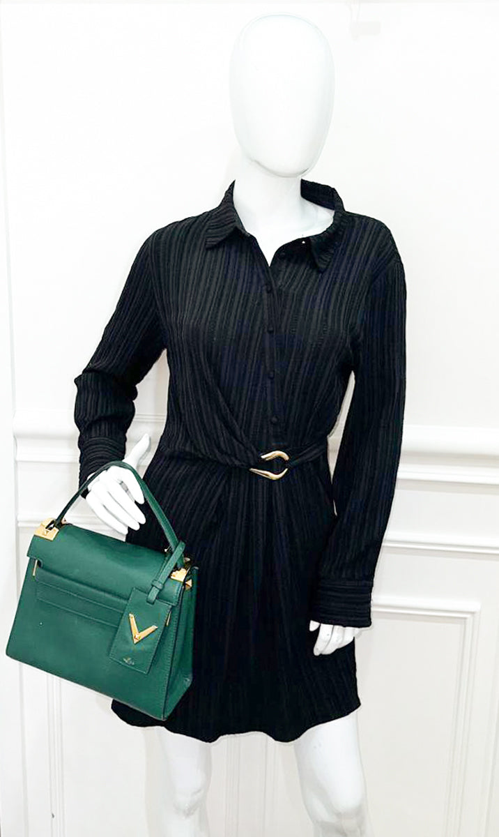 Valentino Green My Rockstud Single Handle Medium Bag