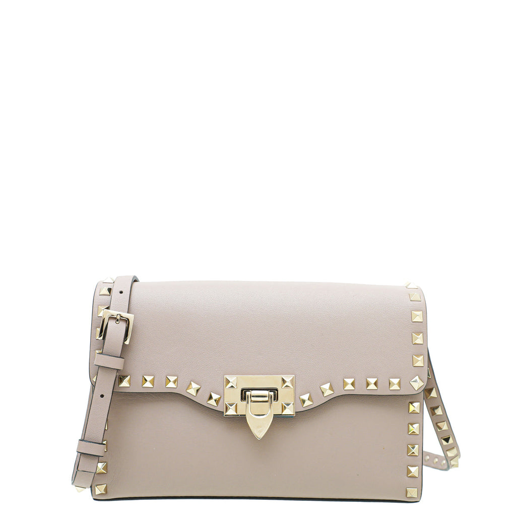 Valentino Poudre Rockstud Flap Small Crossbody Bag