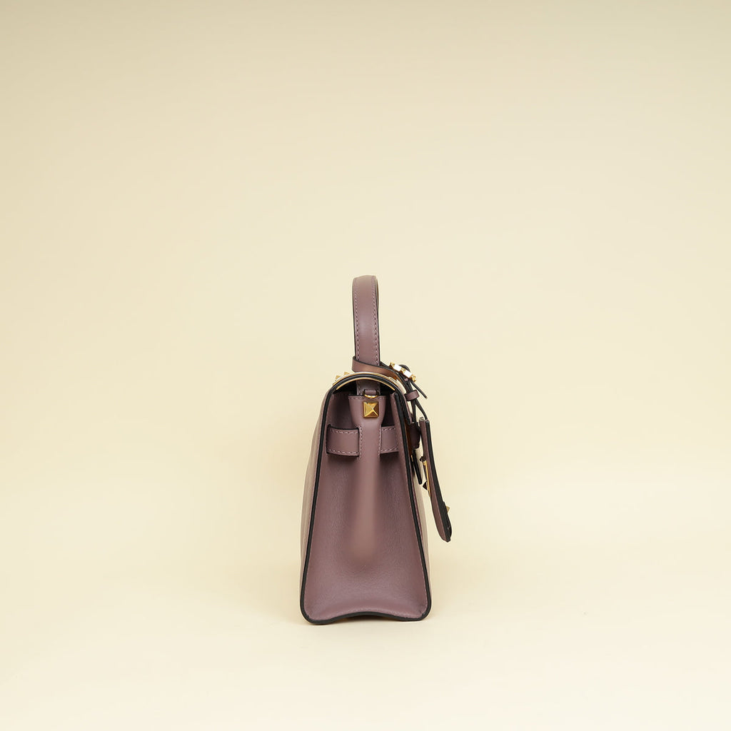 Valentino Dark Mauve My Rockstud Single Handle Bag