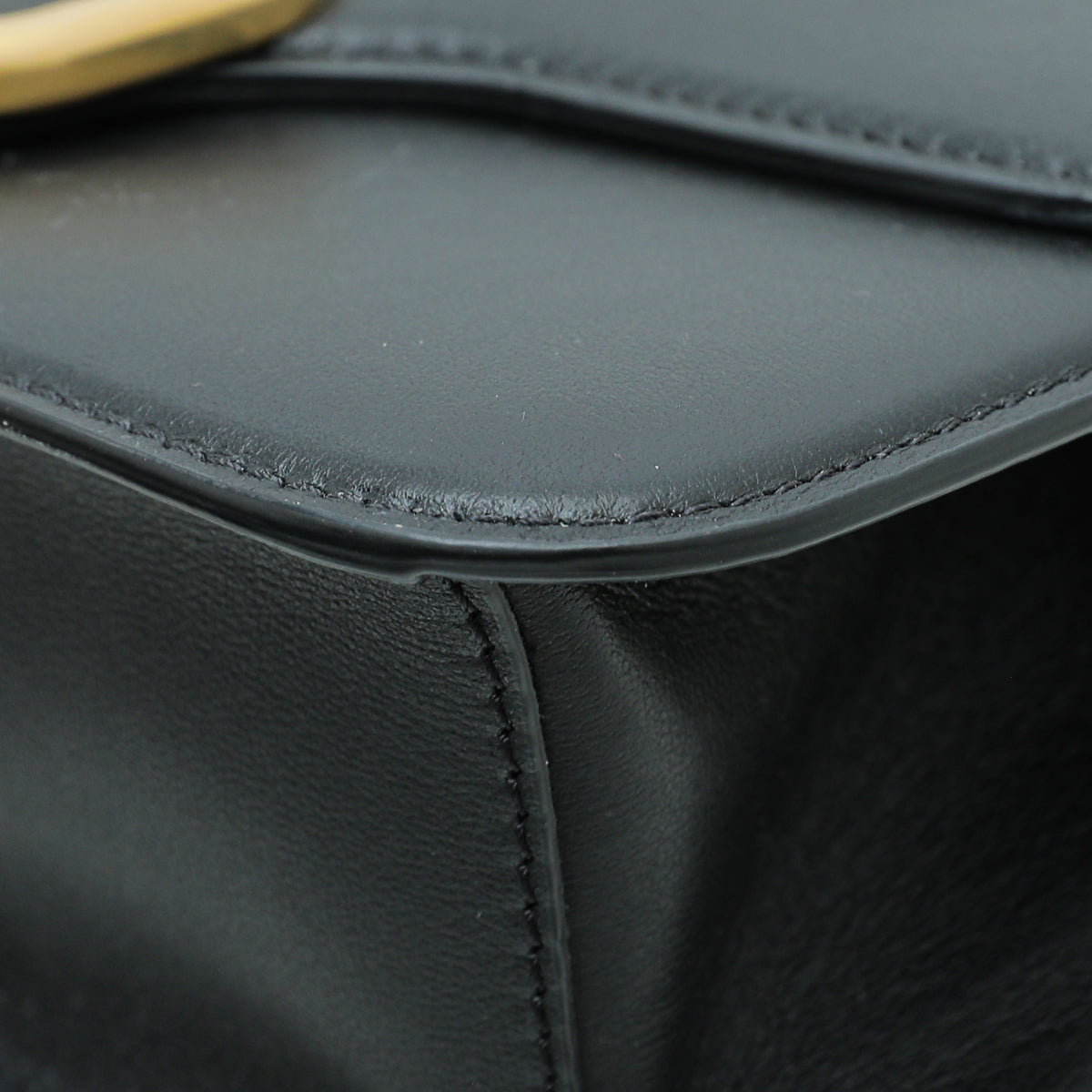 Valentino Black Loco VLogo Flap Convertible Chain Bag
