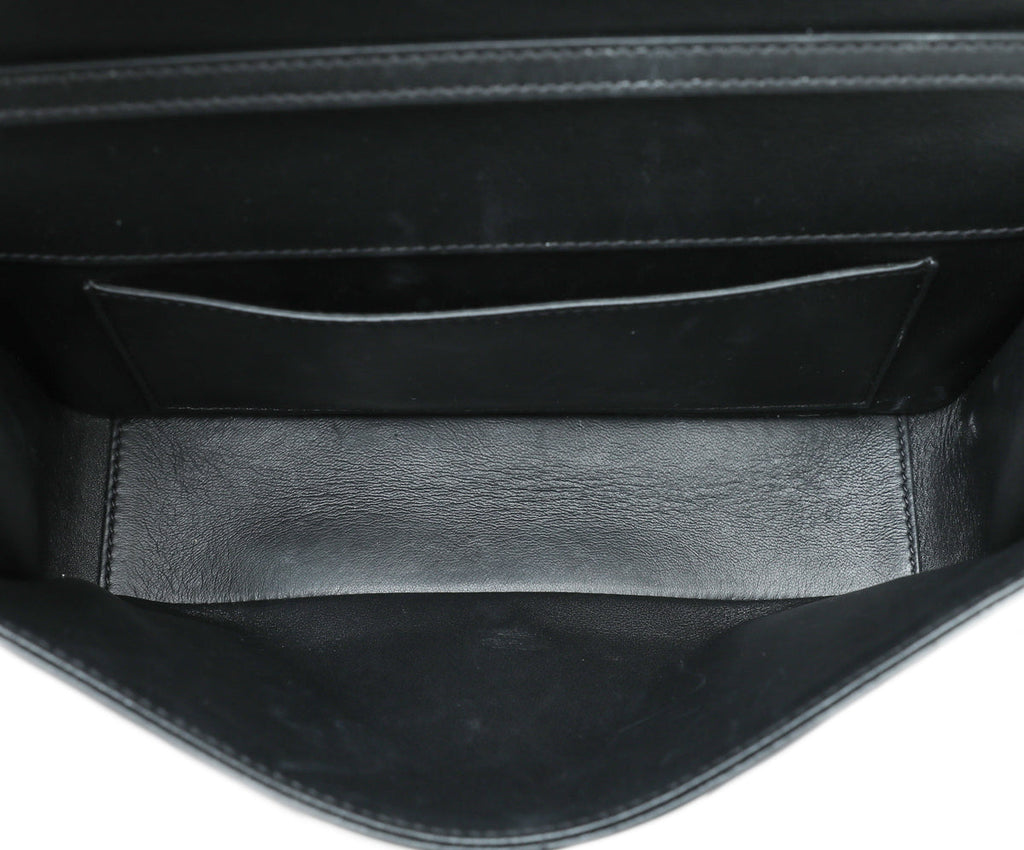 Valentino Black Loco VLogo Flap Convertible Chain Bag