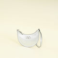 Valentino Metallic Silver VLogo Hobo Mini Bag