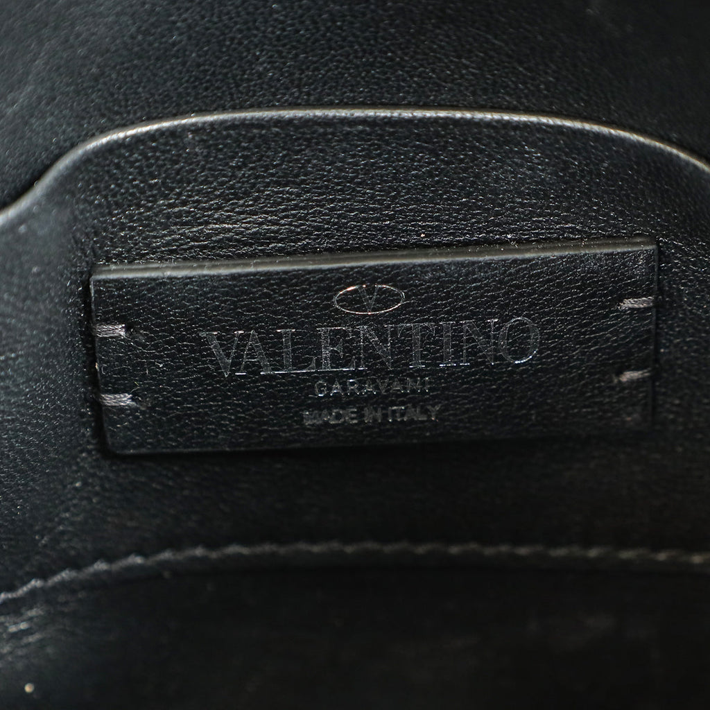 Valentino Metallic Silver VLogo Hobo Mini Bag
