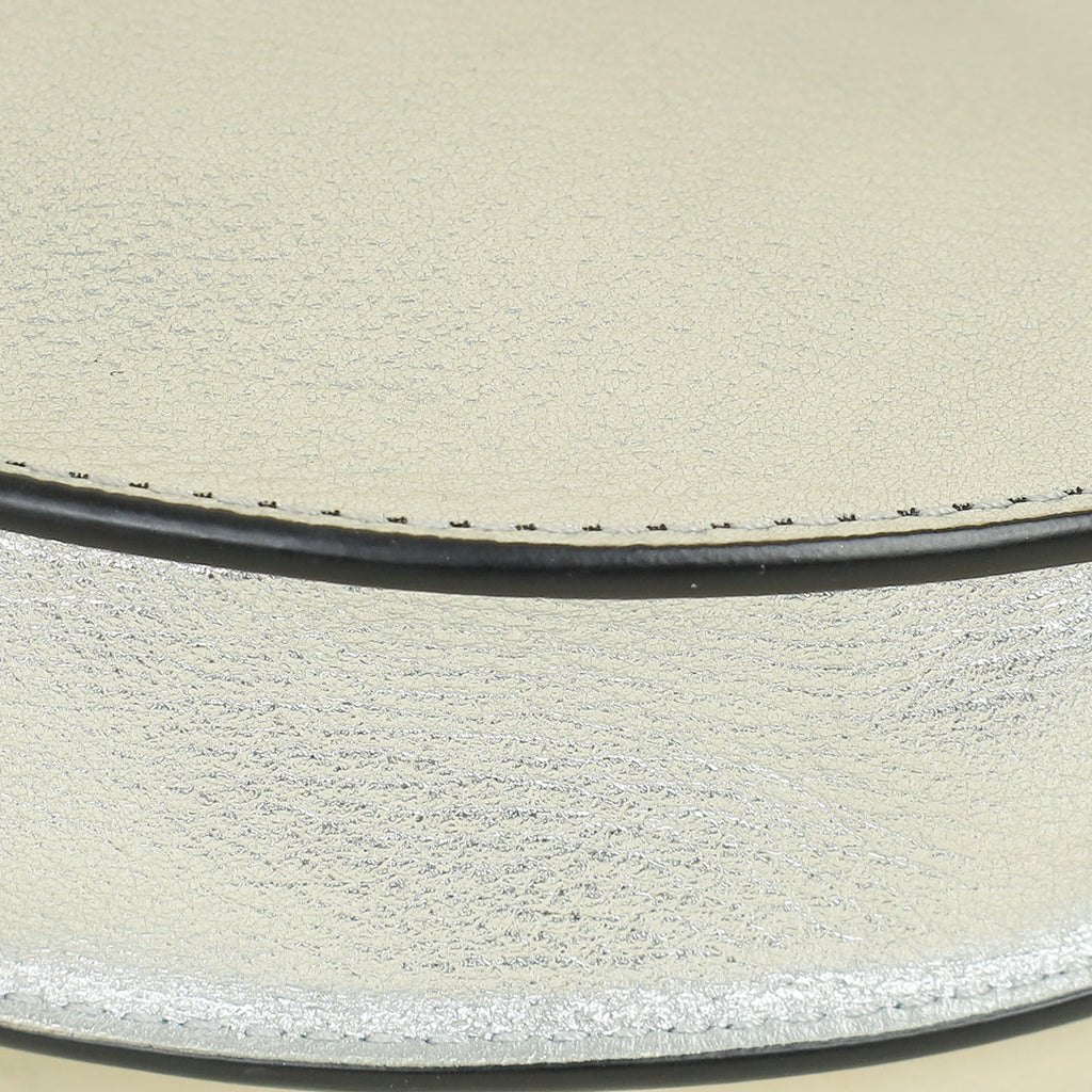 Valentino Metallic Silver VLogo Hobo Mini Bag