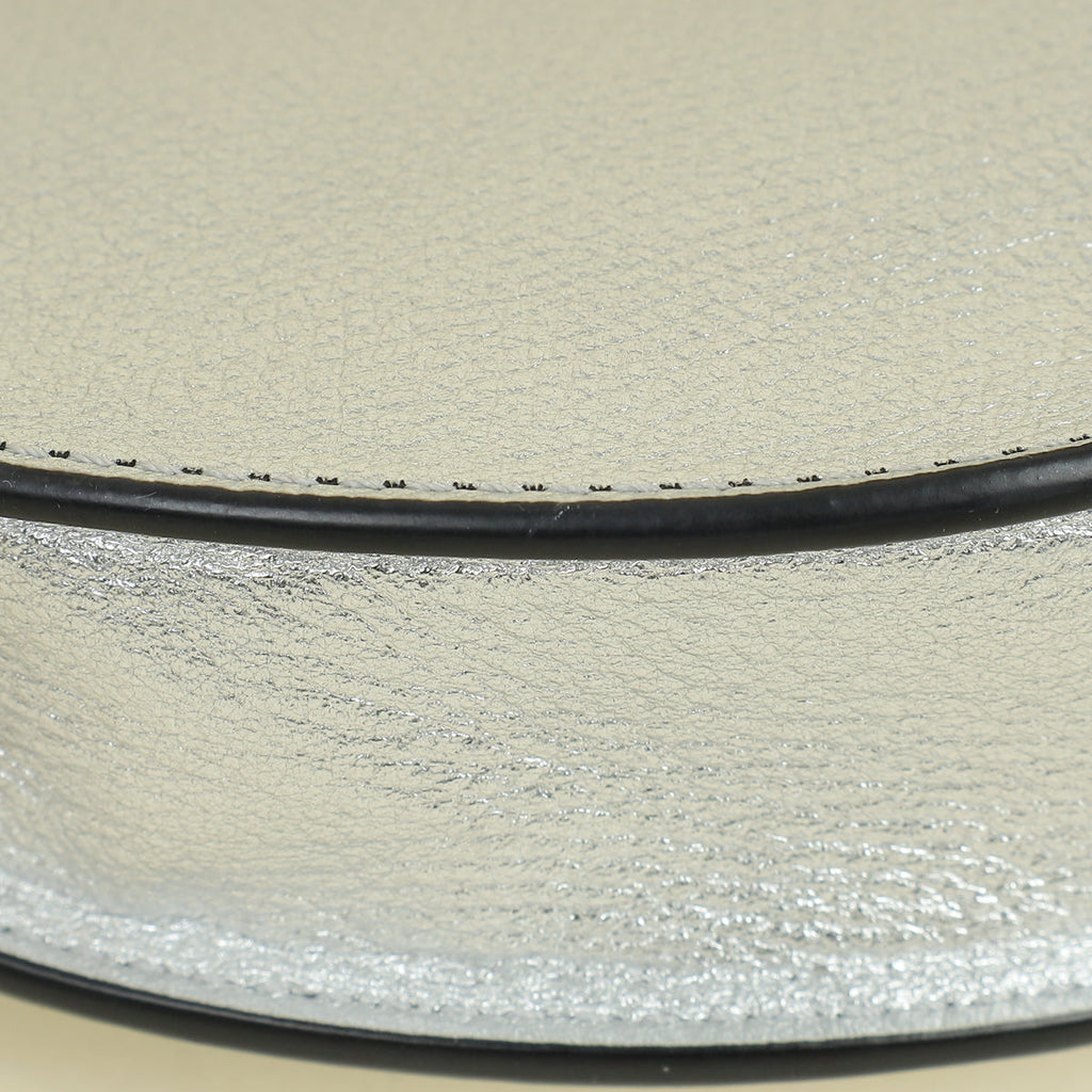 Valentino Metallic Silver VLogo Hobo Mini Bag