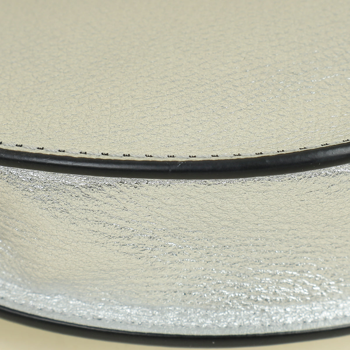 Valentino Metallic Silver VLogo Hobo Mini Bag
