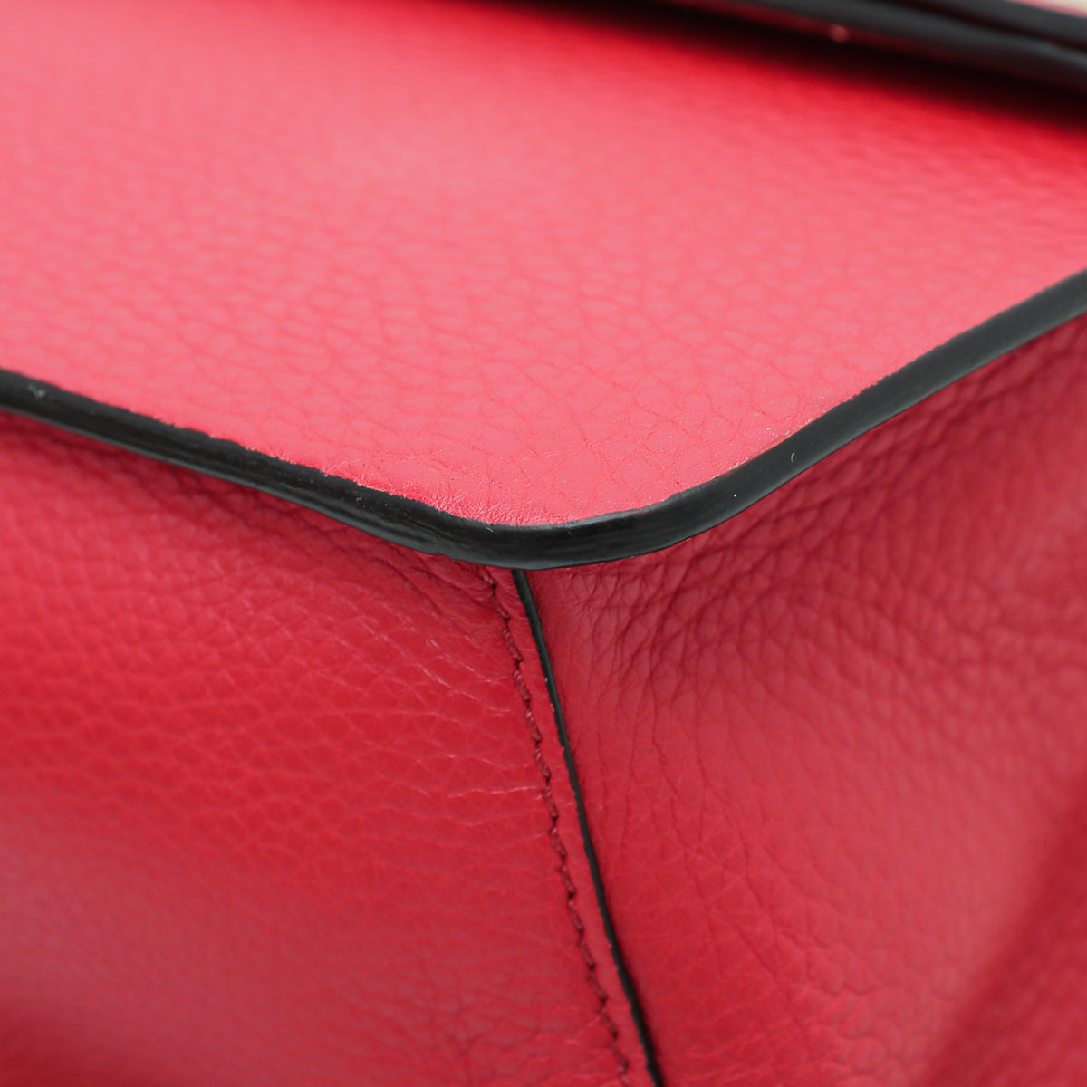 Valentino Red Rockstud Flap Bag